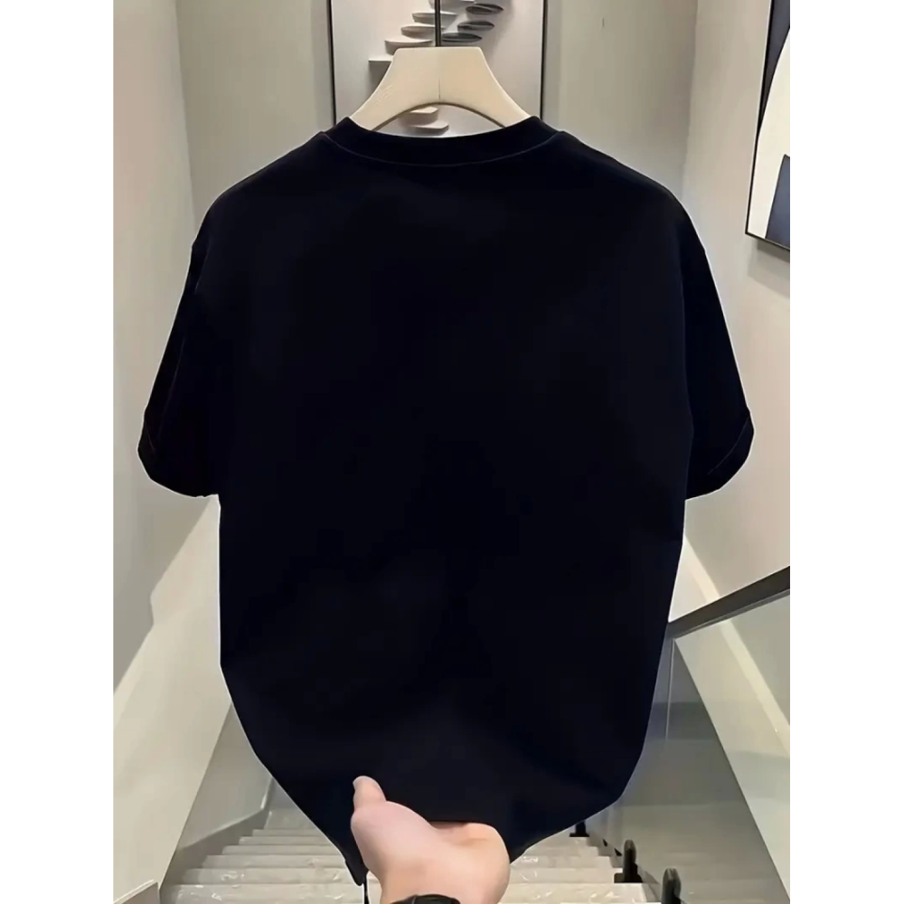 Lucky Life Kadın Baskılı Oversize Lucky Life Kadın Bisiklet Yaka