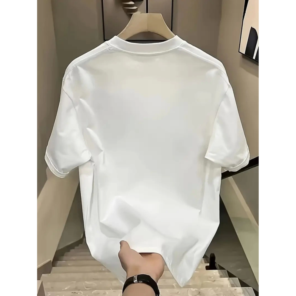 Lucky Life Kadın Baskılı Oversize Lucky Life Kadın Bisiklet Yaka