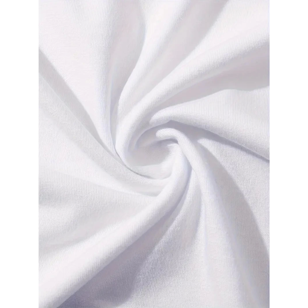 Lucky Life Kadın Baskılı Oversize Lucky Life Kadın Bisiklet Yaka