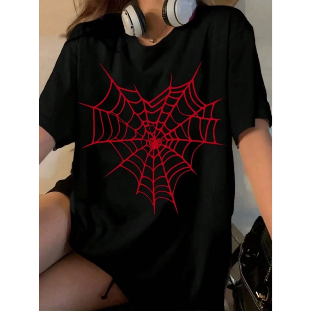 Lucky Life Kadın Baskılı T-shirt - Siyah