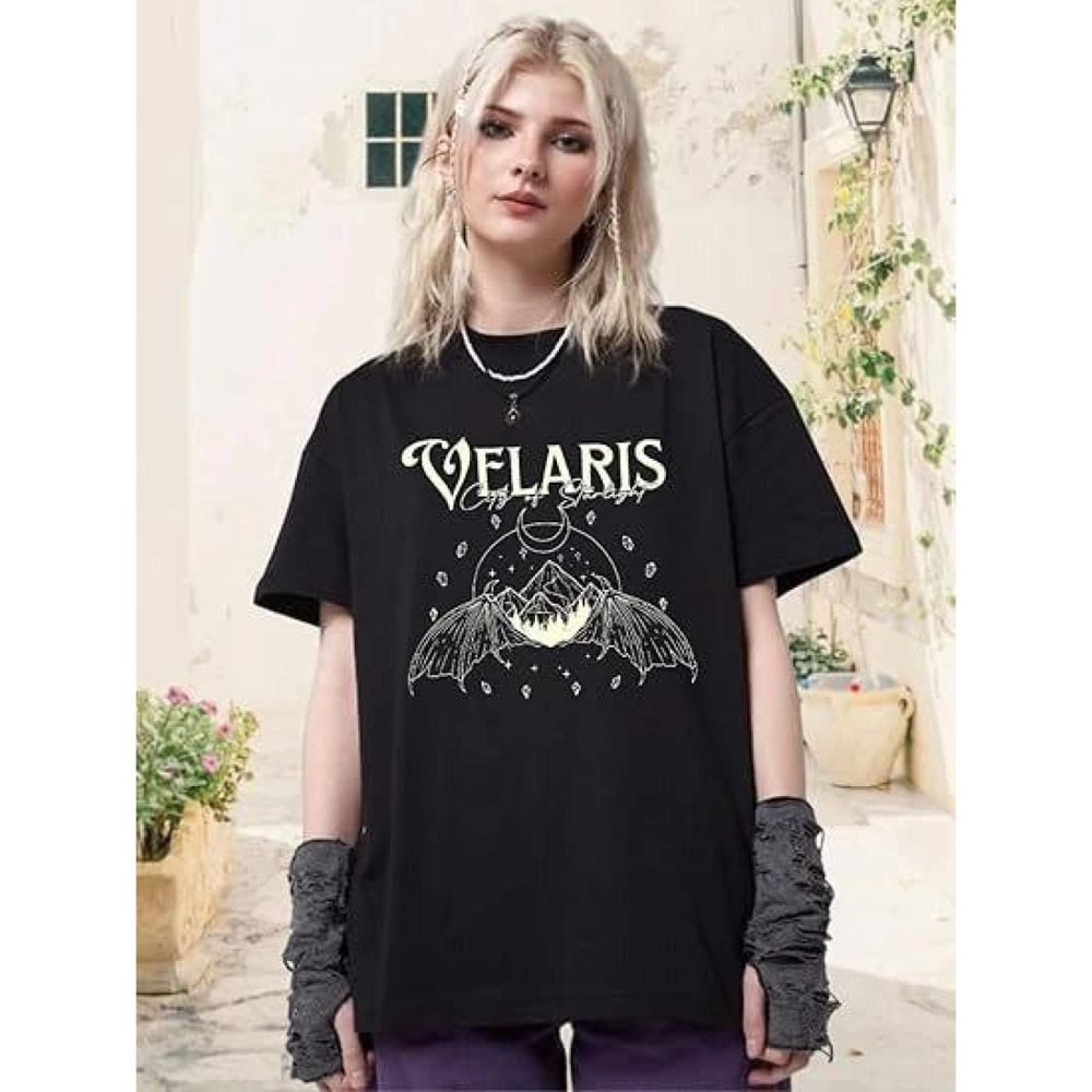 Lucky Life Kadın Bisiklet Yaka Lucky Life Kadın Baskılı T-shirt -