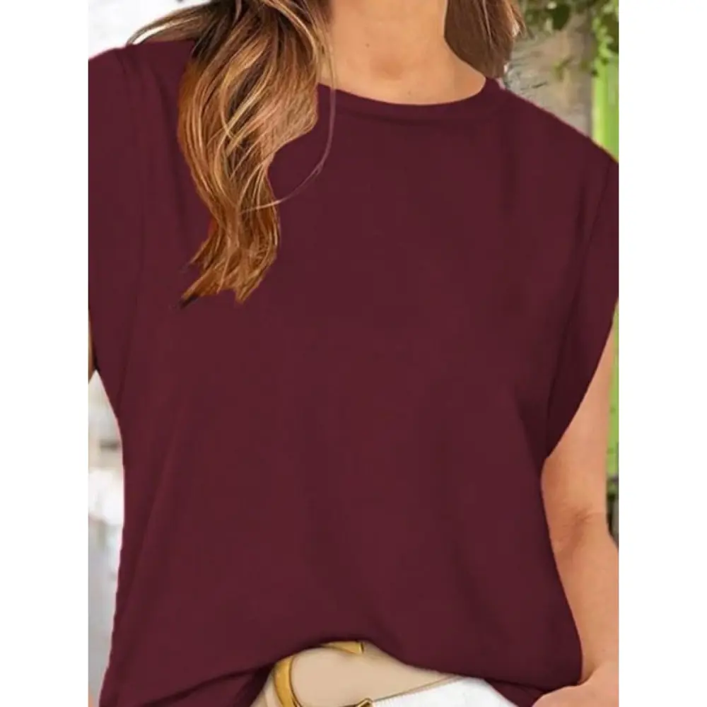 Lucky Life Kadın Kısa Kollu Bisiklet Yaka Viskon Bluz