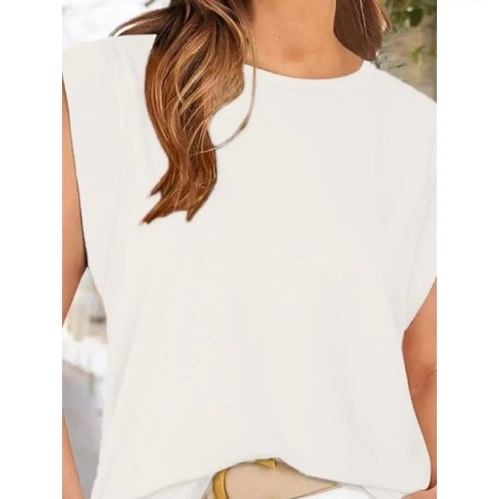 Lucky Life Kadın Kısa Kollu Bisiklet Yaka Viskon Bluz