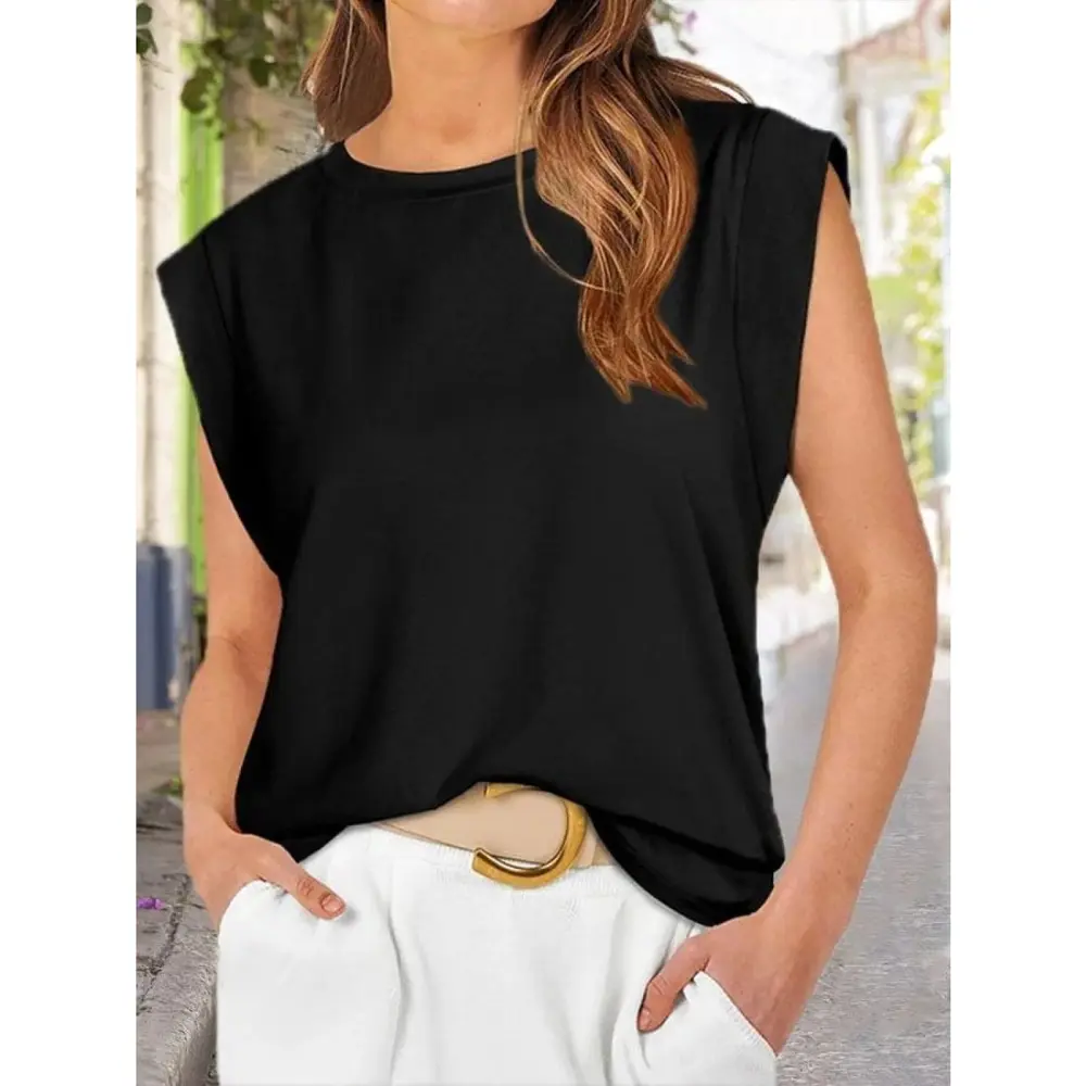 Lucky Life Kadın Kısa Kollu Bisiklet Yaka Viskon Bluz