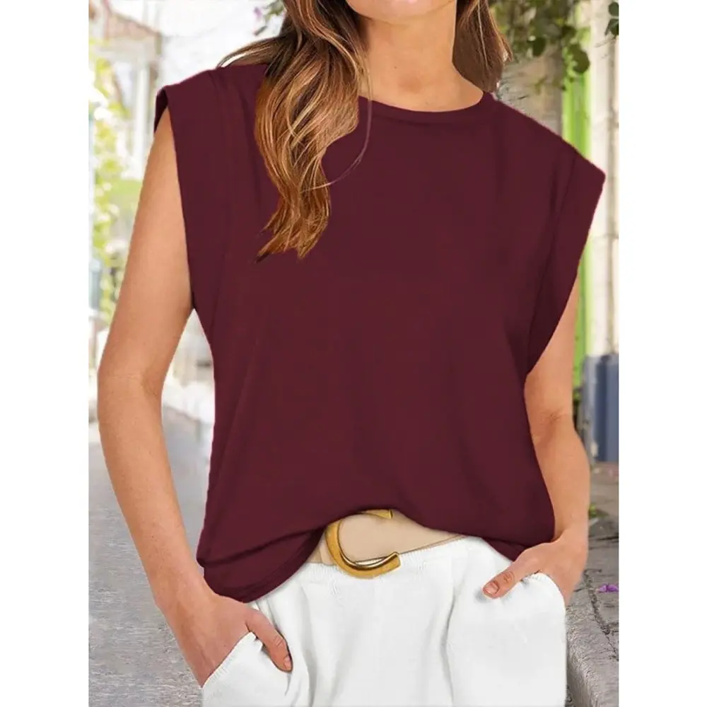 Lucky Life Kadın Kısa Kollu Bisiklet Yaka Viskon Bluz