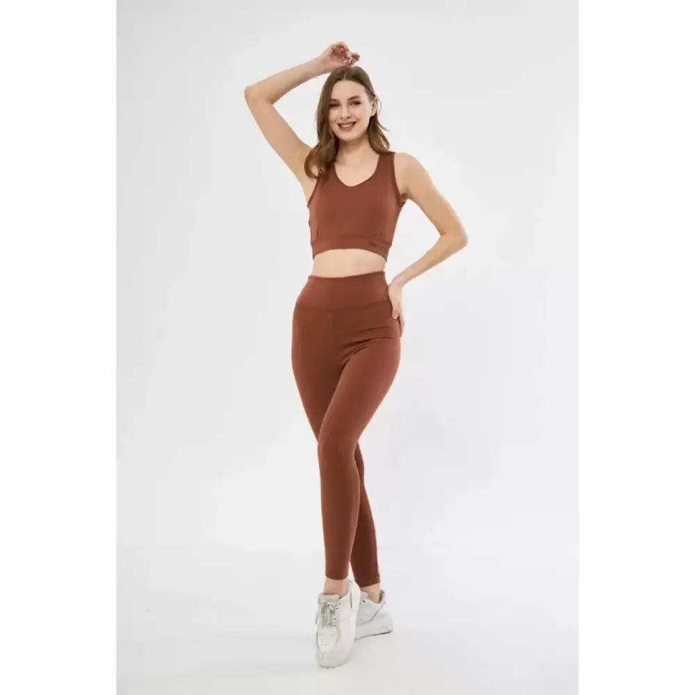 Lucky Life Kadın Lucky Life Kadın Crop Tayt İkili Spor Takımı - K