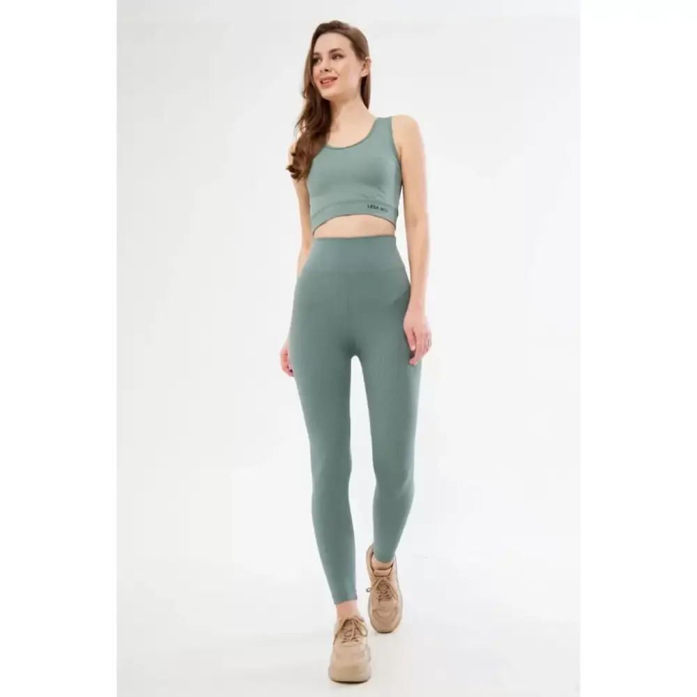Lucky Life Kadın Lucky Life Kadın Crop Tayt İkili Spor Takımı - B