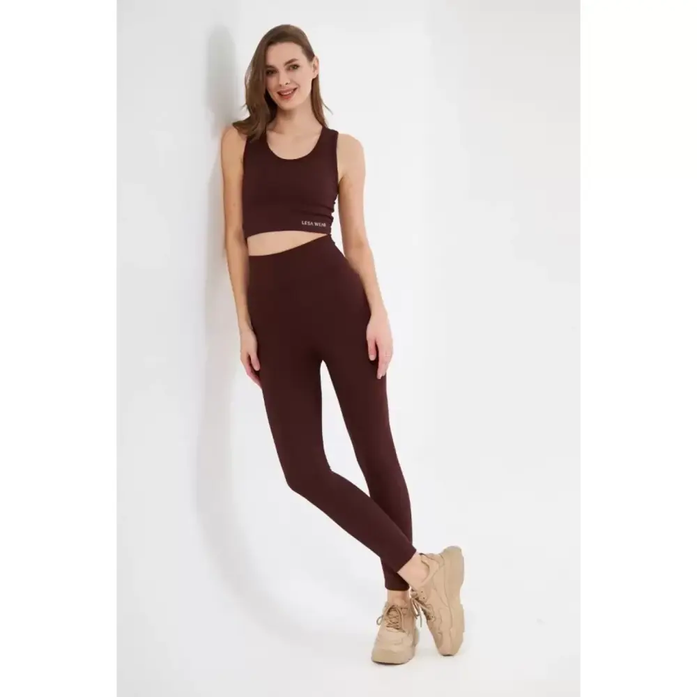 Lucky Life Kadın Lucky Life Kadın Crop Tayt İkili Spor Takımı - B