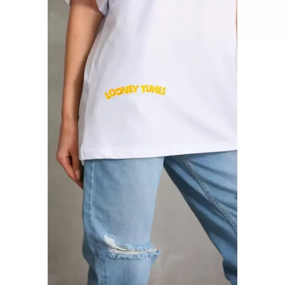Lucky Life Kadın Unisex Lucky Life Kadın Baskılı Oversize T-Shirt