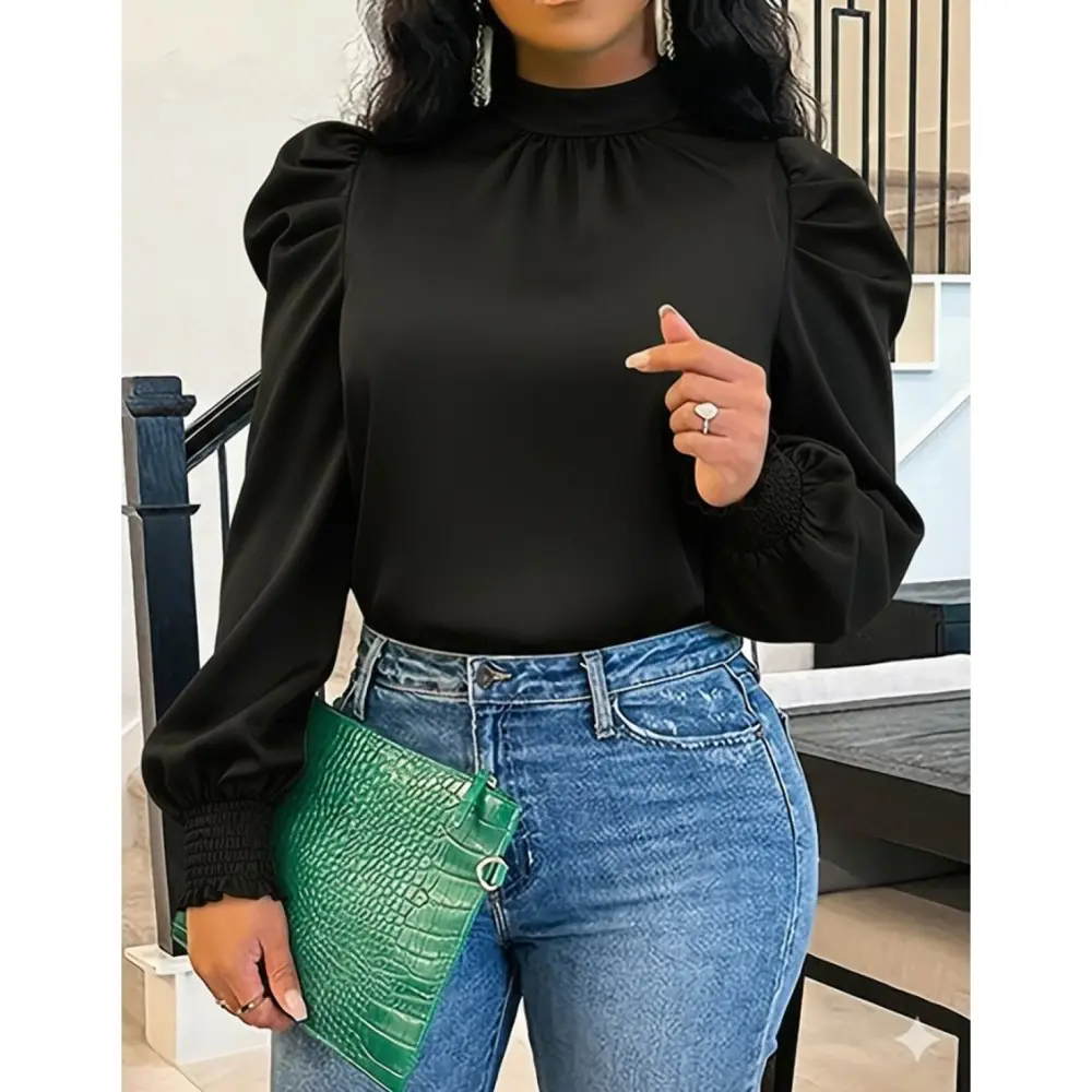 Lucky Life Kadın Uzun Kollu Balıkçı Yaka Arkadan Bağlamalı Omuzl Lucky Life Kadın Uzun Kollu Balıkçı Yaka Arkadan Bağlamalı Omuzl