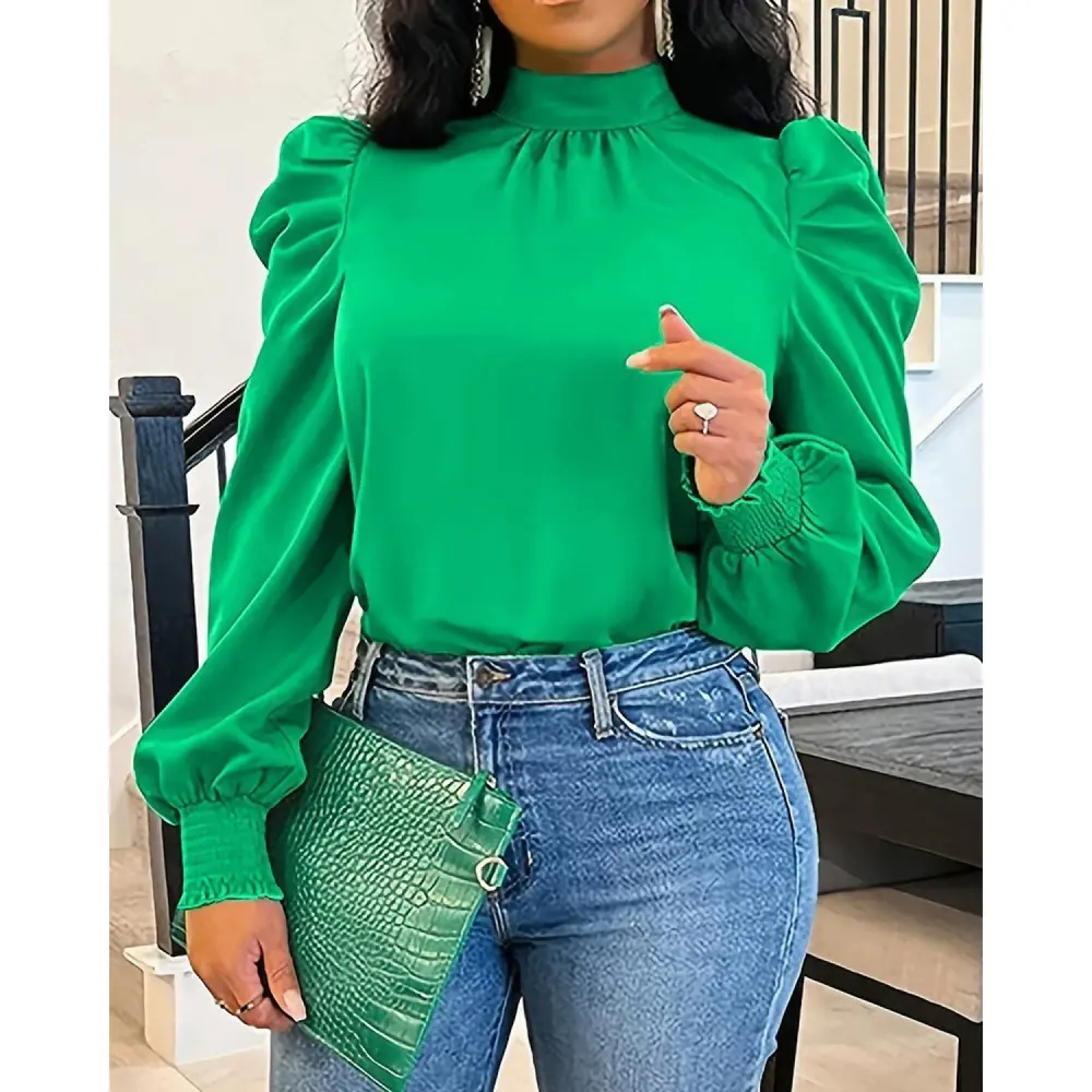 Lucky Life Kadın  Uzun Kollu Balıkçı Yaka Arkadan Bağlamalı Omuzl