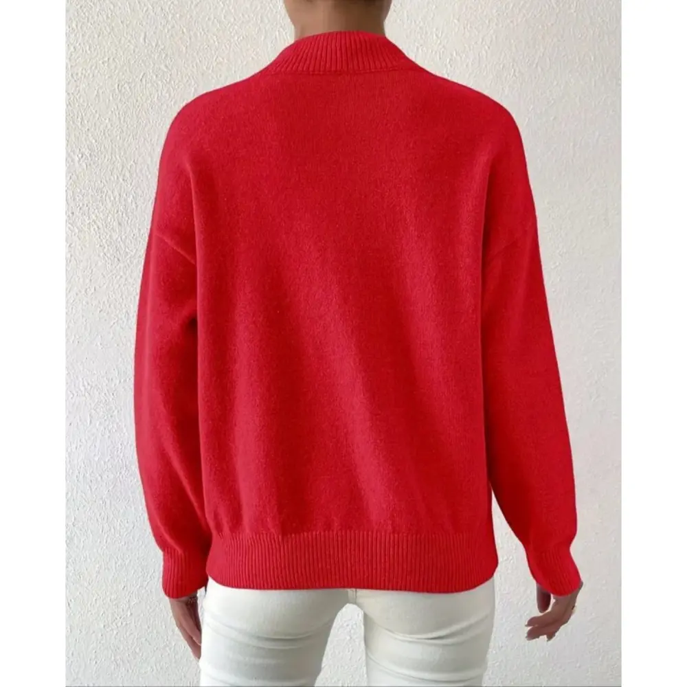 Lucky Life Kadın Uzun Kollu Balıkçı Yaka Triko Bluz