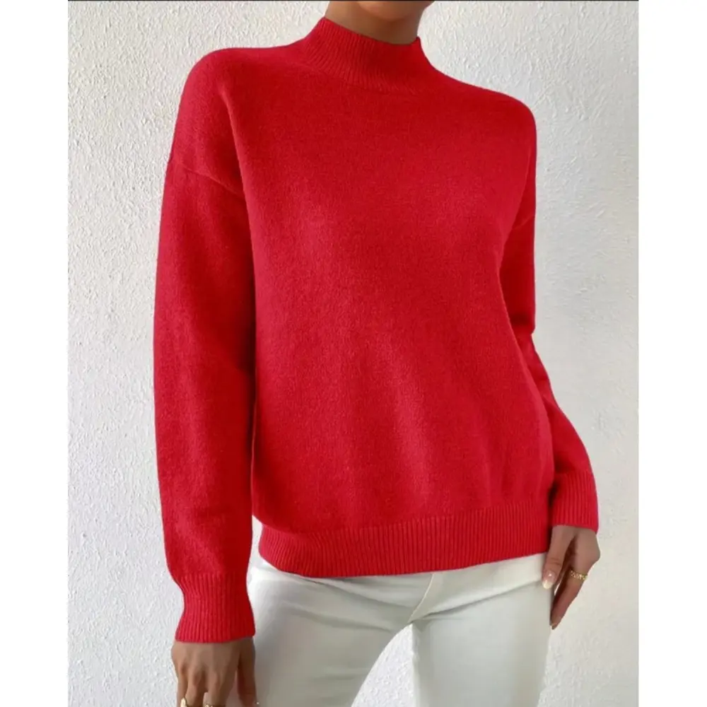 Lucky Life Kadın Uzun Kollu Balıkçı Yaka Triko Bluz