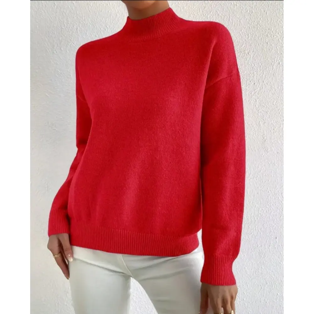 Lucky Life Kadın Uzun Kollu Balıkçı Yaka Triko Bluz