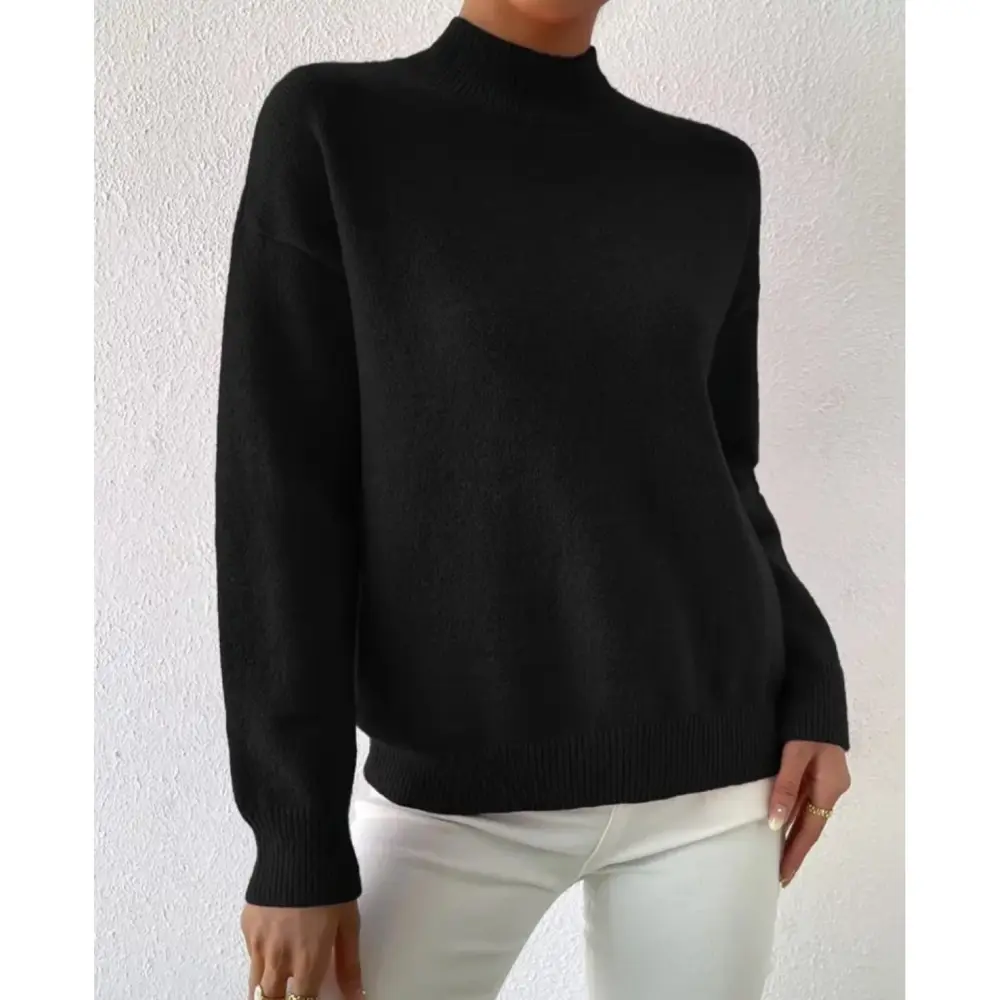 Lucky Life Kadın Uzun Kollu Balıkçı Yaka Triko Bluz