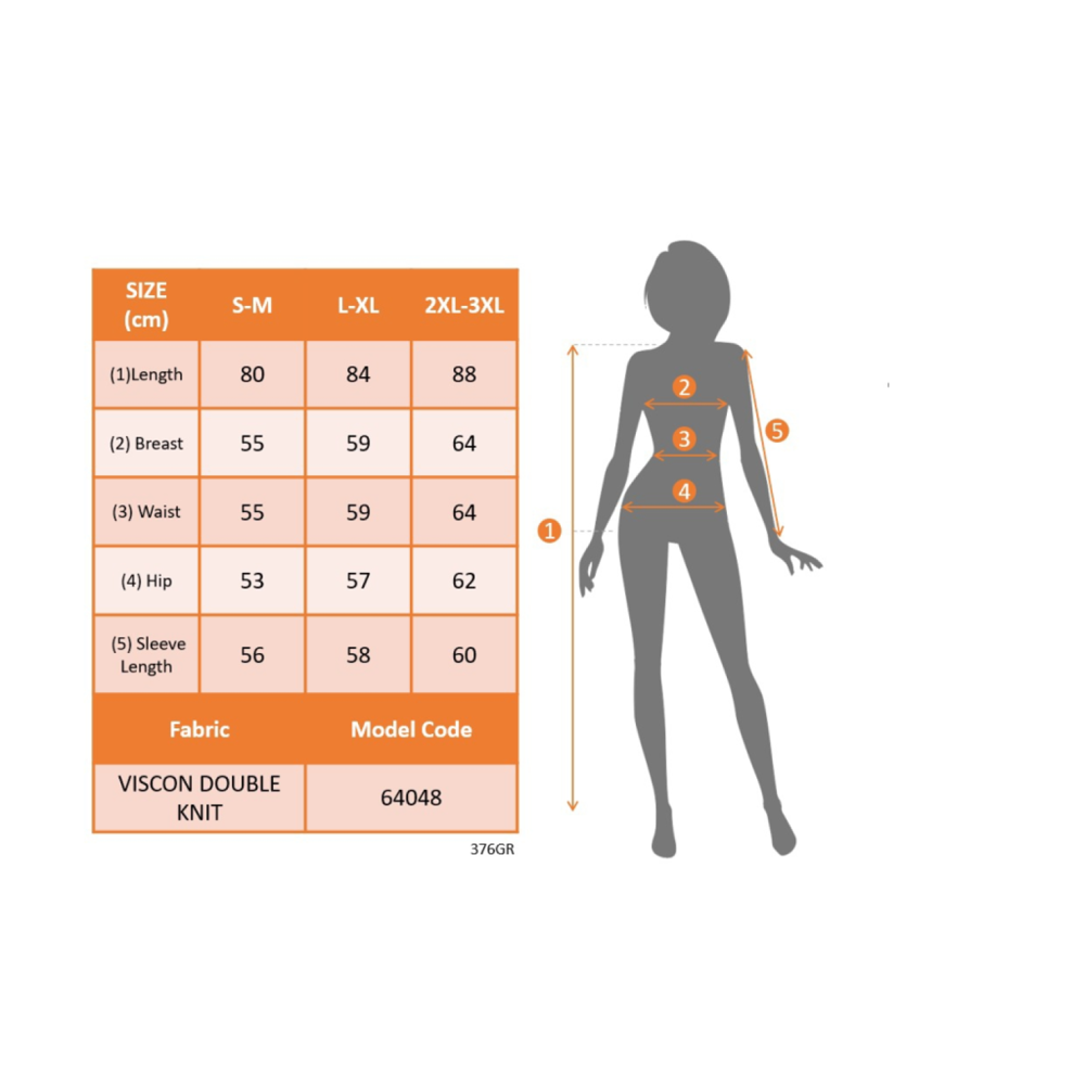 Lucky Life Kadın Uzun Kollu Bisiklet Yaka Kısa Viskon Iki Iplik E