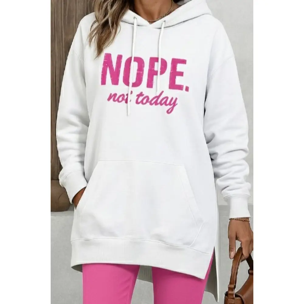 Lucky Life Kadın Uzun Kollu Kapşonlu Bağcıklı Viskon Iki Iplik Sw