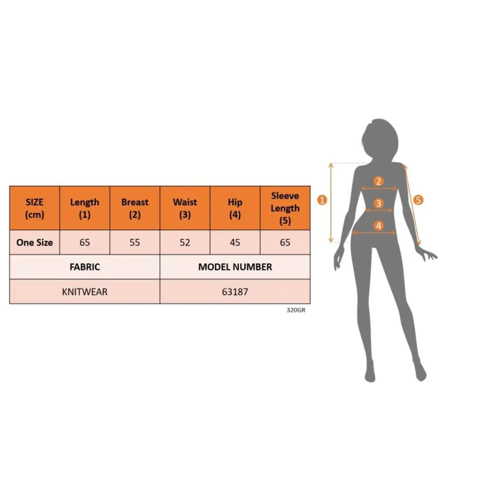 Lucky Life Kadın Uzun Kollu V Yaka Kol Delikli Baklava Desen Deta