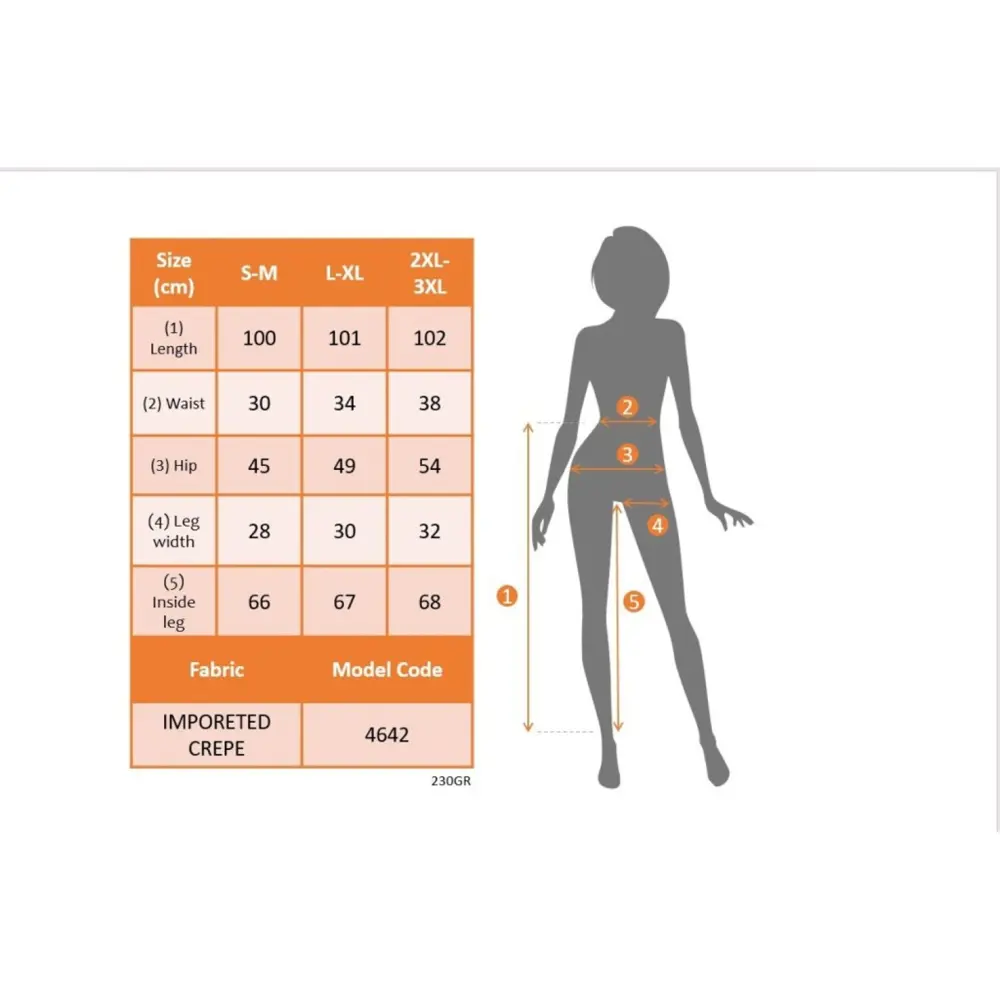 Lucky Life Kadın Yüksek Bel önden Zincir Detaylı Ithal Krep Panto