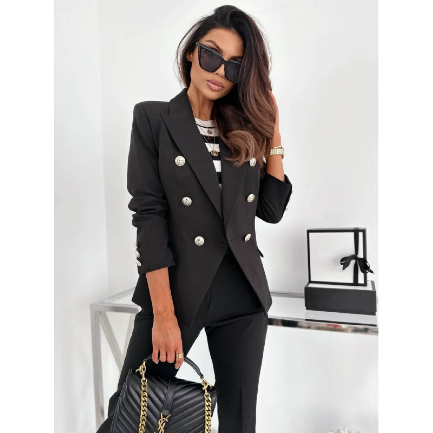 Lucky Life Lucky Life Kadın Uzun Kollu Yakalı önden Düğmeli Cep D