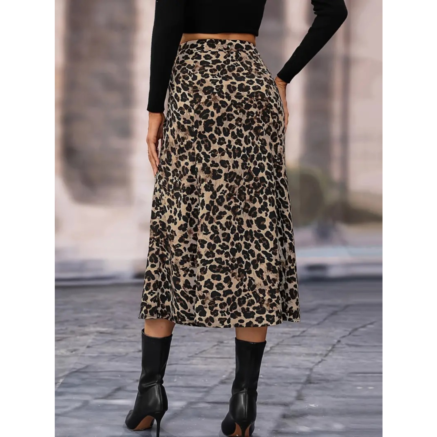 Lucky Life Lucky Life Lucky Life Kadın Yüksek Bel Leopar Desenli