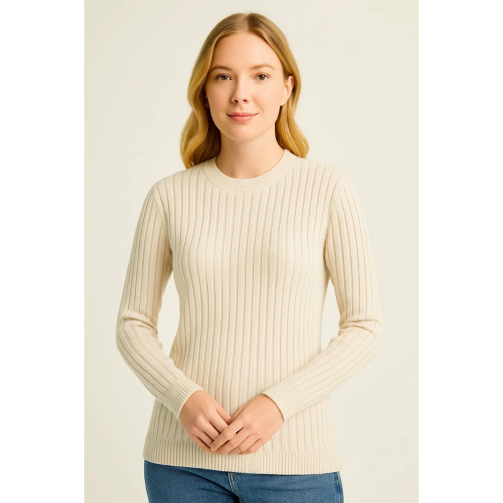 Lucky Life Lucky Life Kadın Bisiklet Yuvarlak Yaka Triko Kazak Pa Lucky Life Lucky Life Kadın Bisiklet Yuvarlak Yaka Triko Kazak Pa