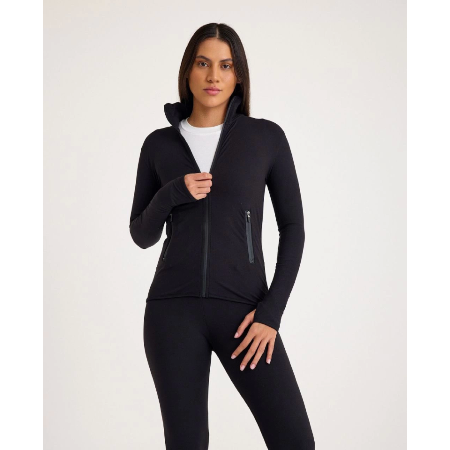 Lucky Life Nonofit Düz Sporcu Takım - Siyah