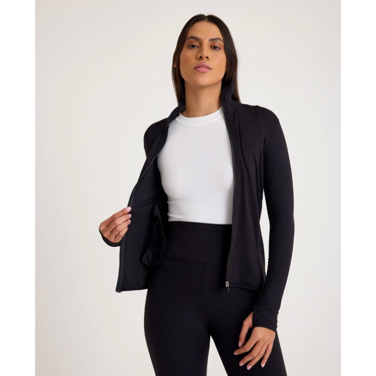 Lucky Life Nonofit Düz Sporcu Takım - Siyah