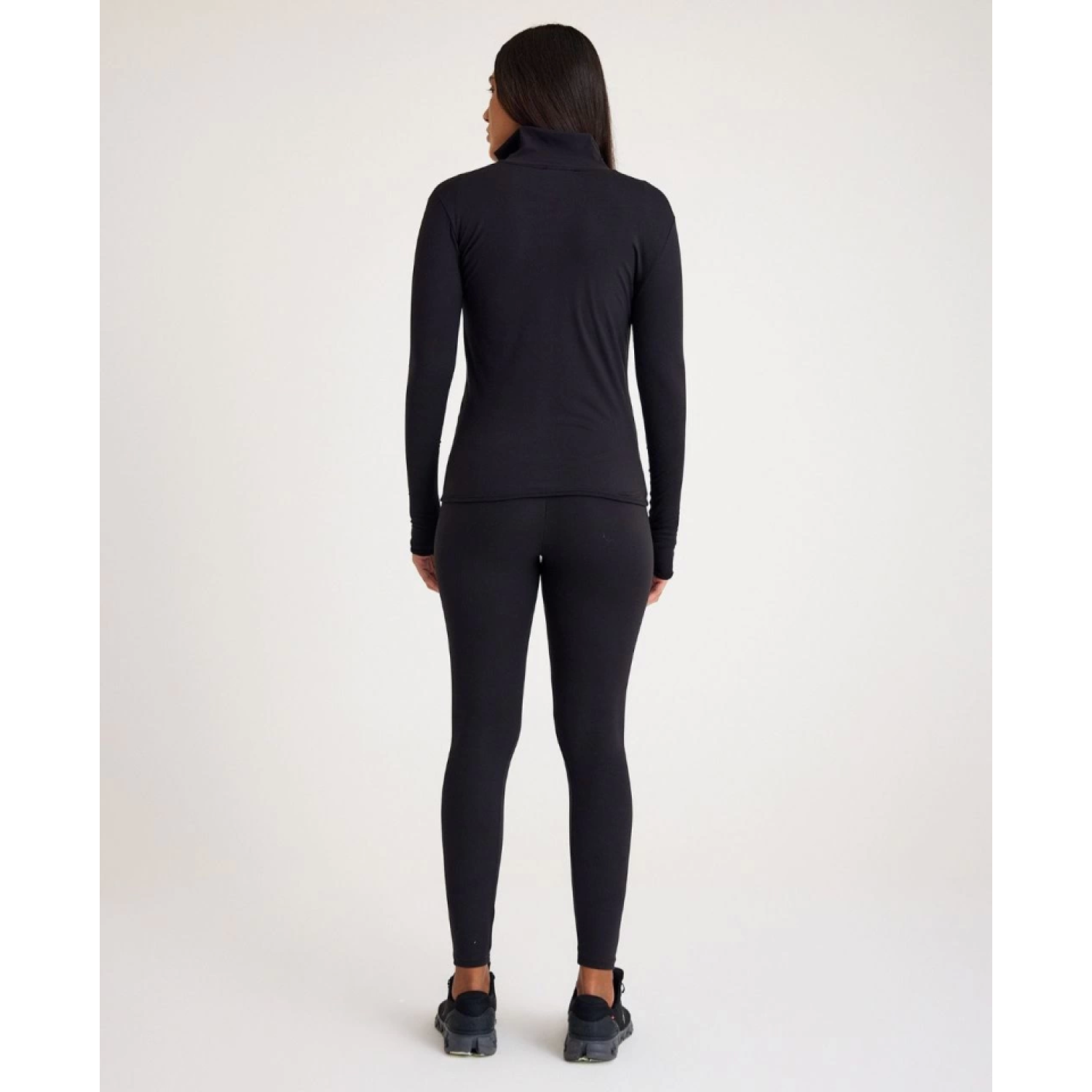 Lucky Life Nonofit Düz Sporcu Takım - Siyah