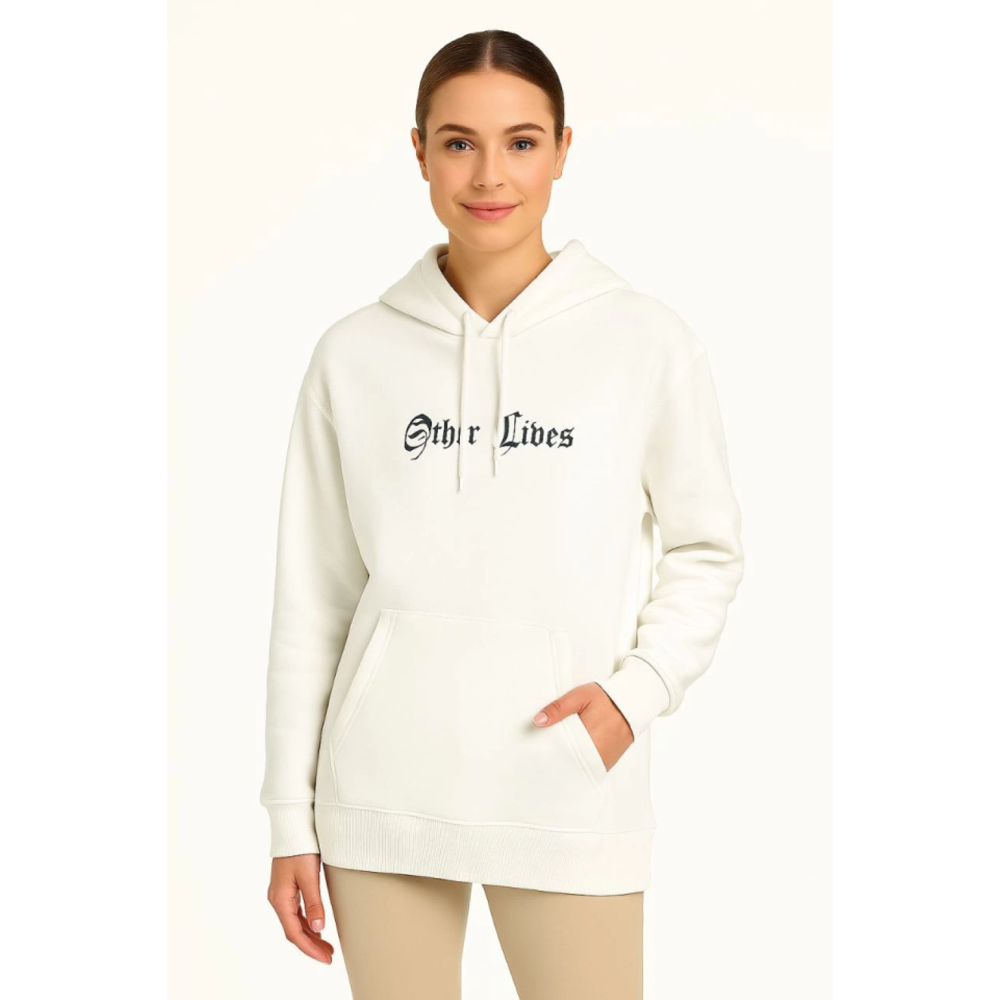 Lucky Life Oversize Üç İplik Şardonlu Kapüşonlu Sweatshirt – Beya Lucky Life Oversize Üç İplik Şardonlu Kapüşonlu Sweatshirt – Beya