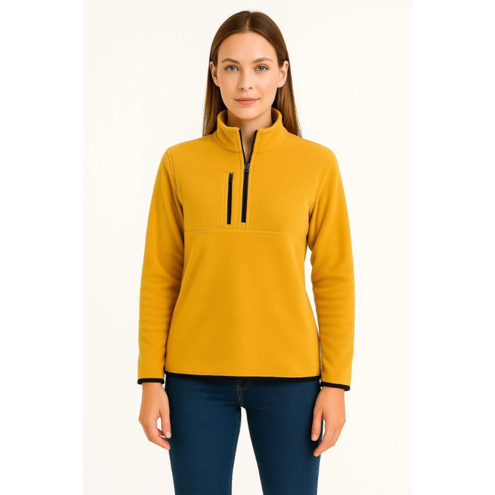 Lucky Life Polar Kazak – Dik Yaka, Yarım Fermuarlı, Fermuarlı Göğ