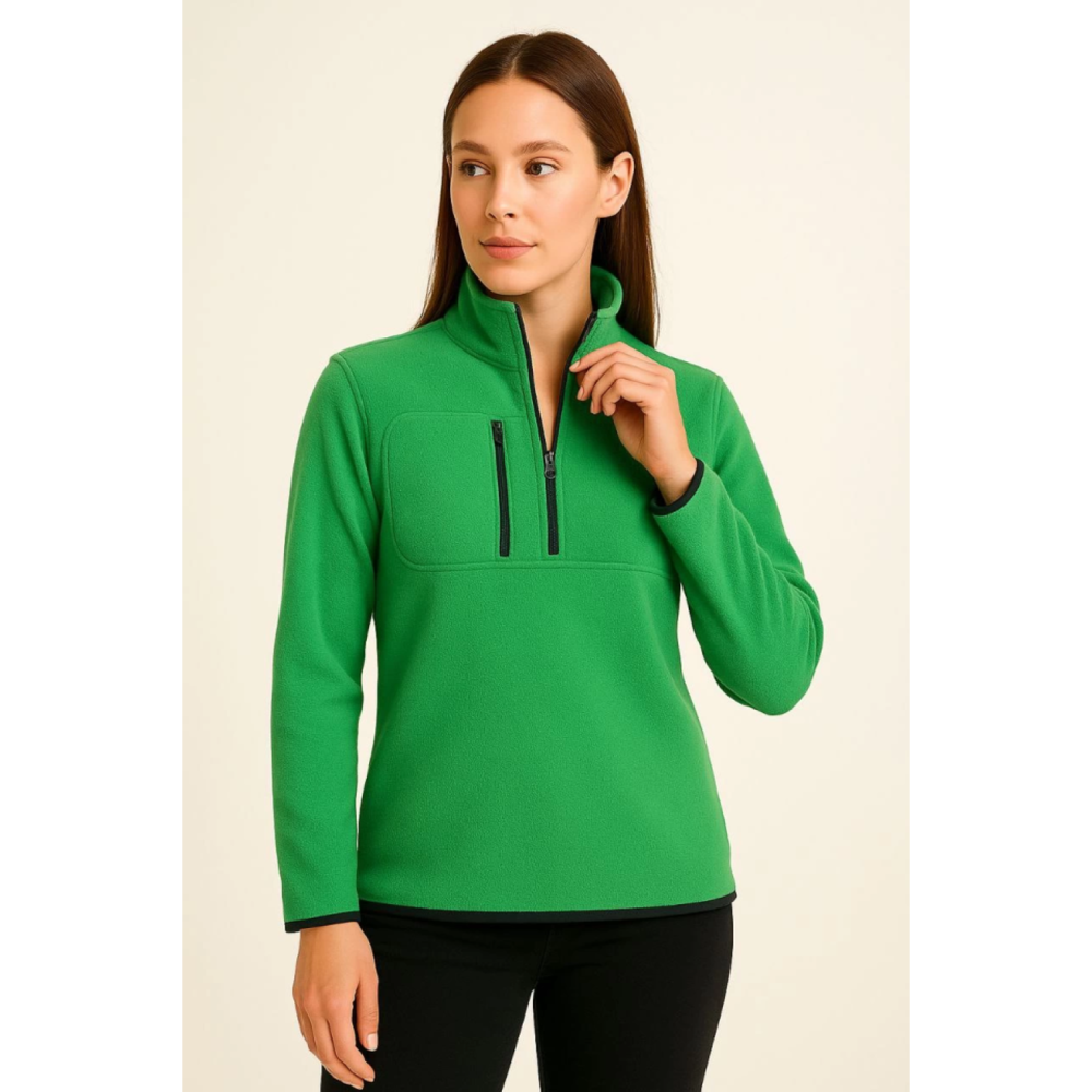 Lucky Life Polar Kazak – Dik Yaka, Yarım Fermuarlı, Fermuarlı Göğ