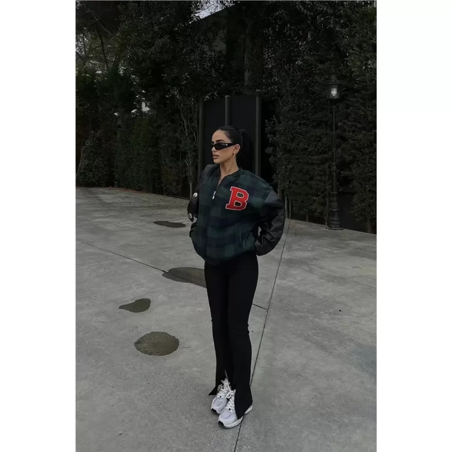 Lucky Life Pötikare Nakışlı Kolej Ceket - Haki