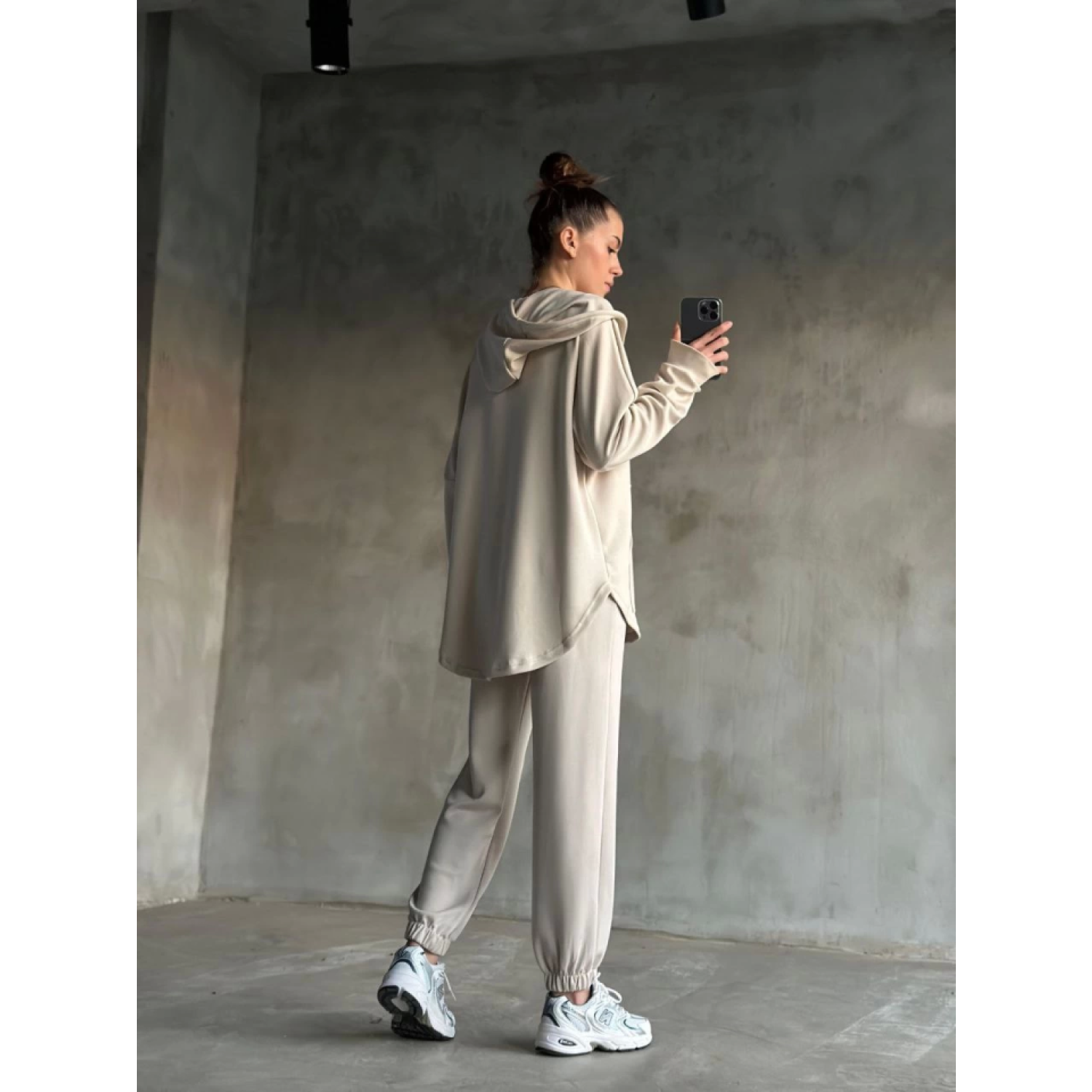 lUCKY Yumuşak Dokulu Kumaş Gogger Oval Kesim Kapüşonlu Fermuarlı 