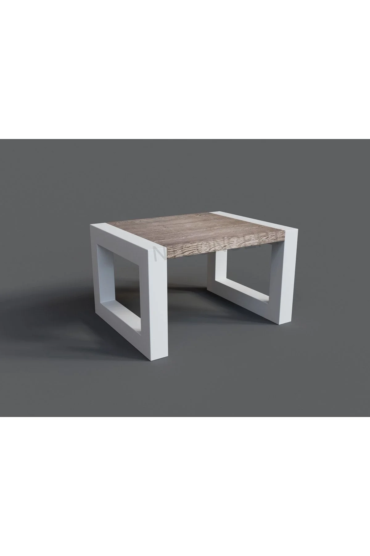 Luh Masif Ahşap Sehpa 80 cm-80 cm-h44 cm