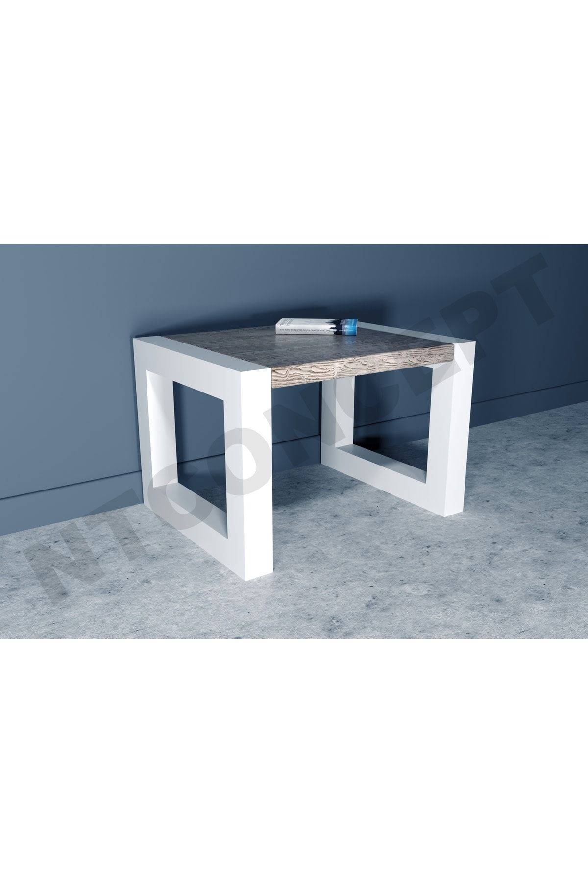 Nt Concept Luh Masif Ahşap Sehpa(60Cm-60Cm-H44cm)