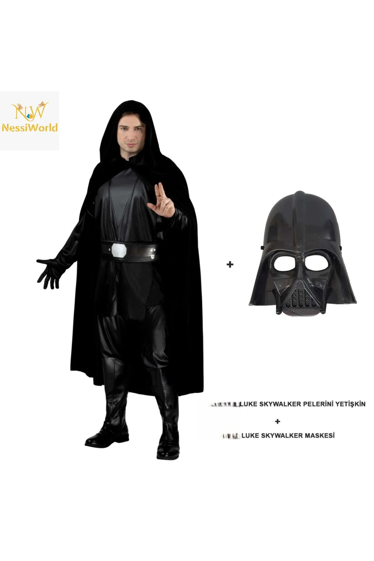 Luke Skywalker Pelerini Yetişkin Ve Maskesi