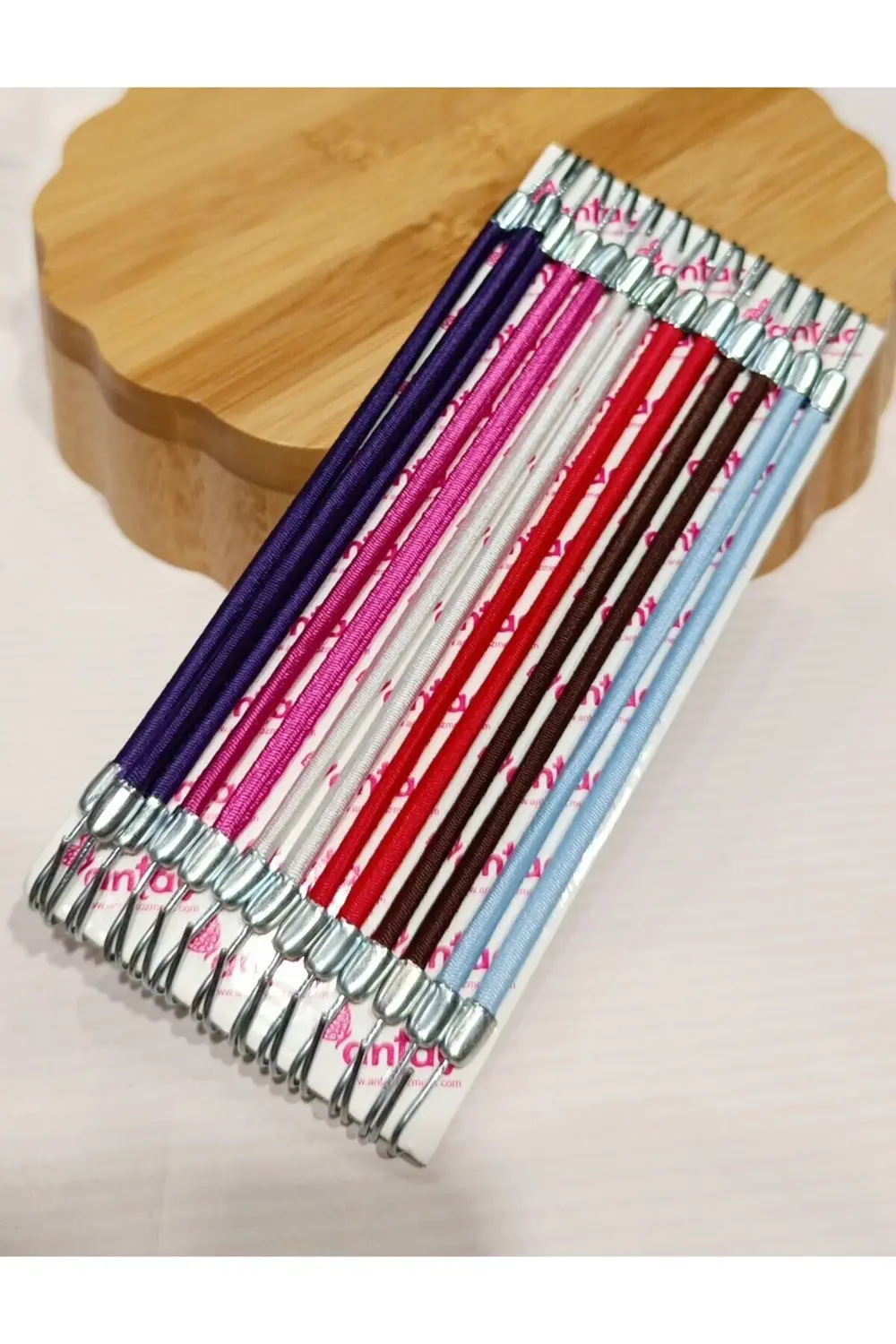 Lüks 24 adet Karışık Renk Kancalı Lastik