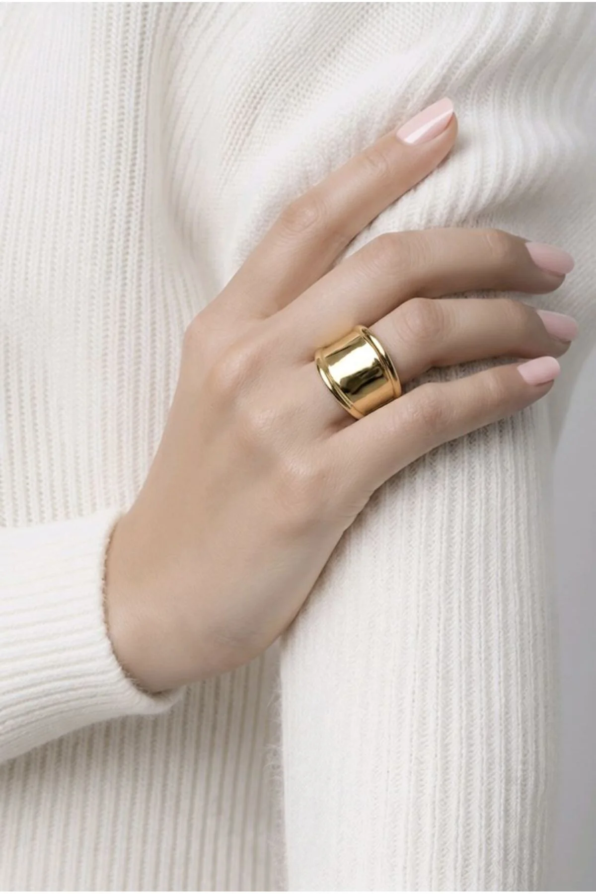 Lüks Ayarlanabilir Taşlı Desenli Yüzük