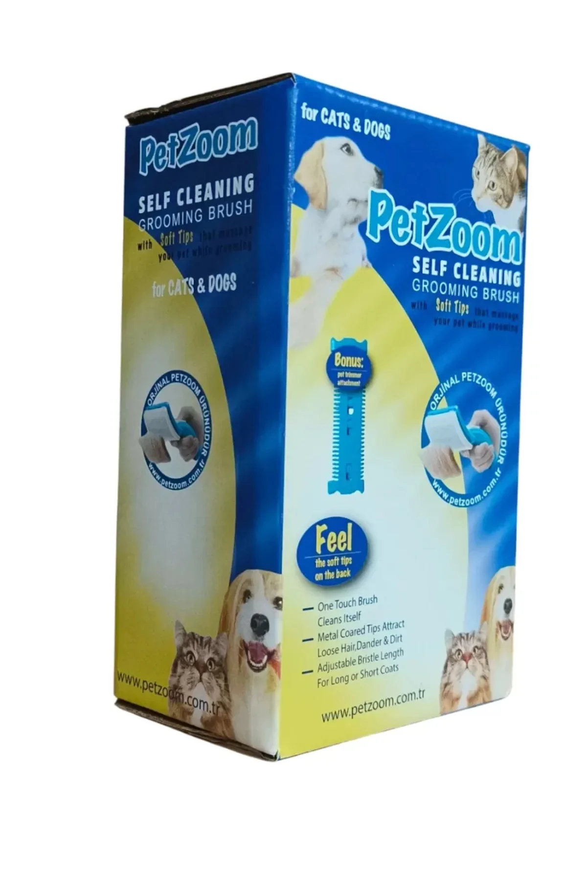 Lüks Basmalı Kedi Köpek Tarağı – Tüy Toplama Ve Temizleme, Ergono
