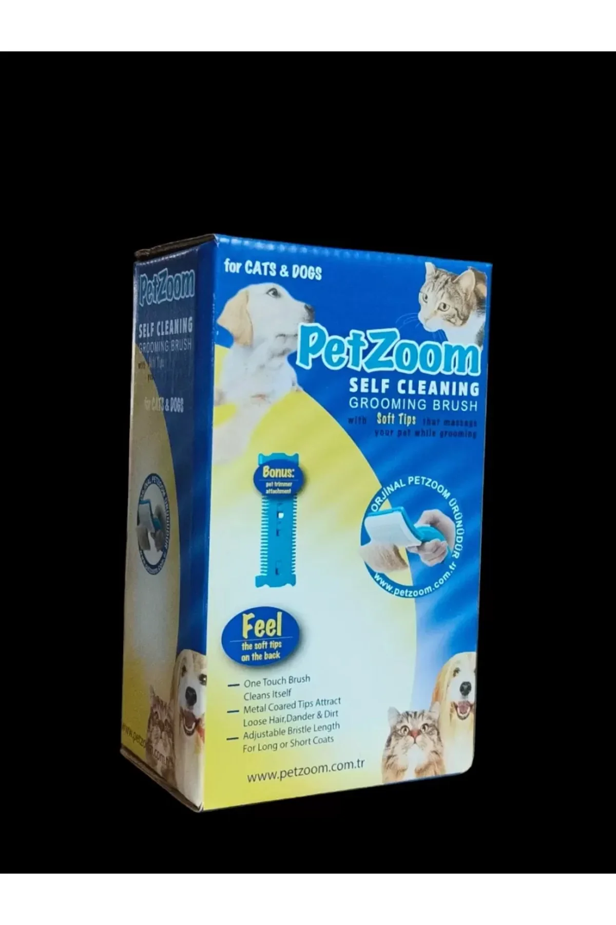 Lüks Basmalı Kedi Köpek Tarağı – Tüy Toplama Ve Temizleme, Ergono