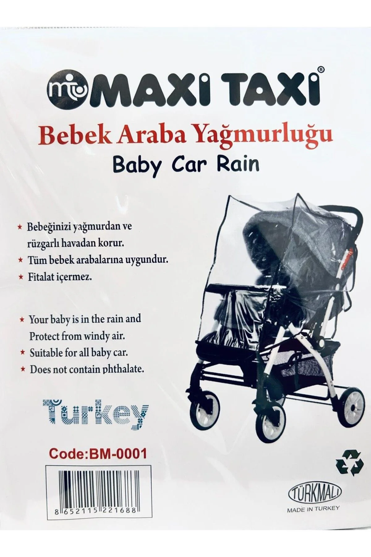 Lüks Bebek Arabası Yağmurluğu