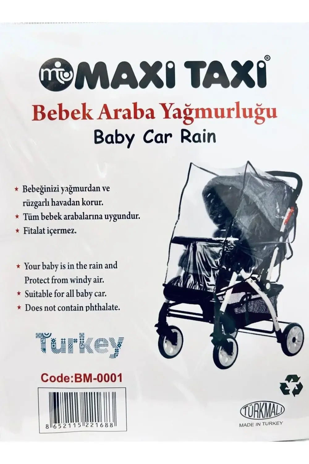 Lüks Bebek Arabası Yağmurluğu