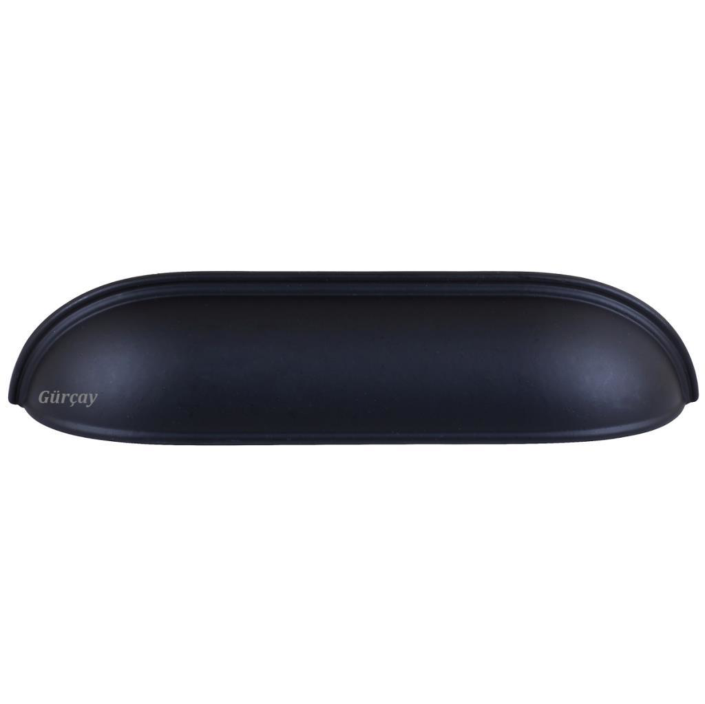 Lüks Çanak Kulp Siyah 128mm (2 Adet)