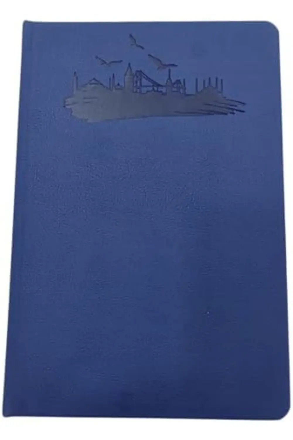 LÜKS DERİ KAPAK ÇİZGİLİ DEFTER (LACİVERT) 395519