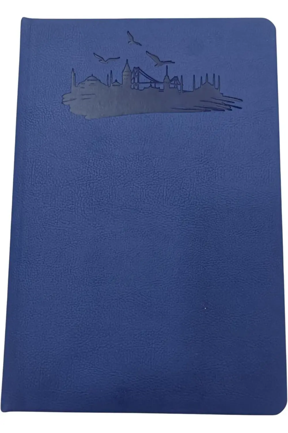 LÜKS DERİ KAPAK ÇİZGİLİ DEFTER (LACİVERT) 395519