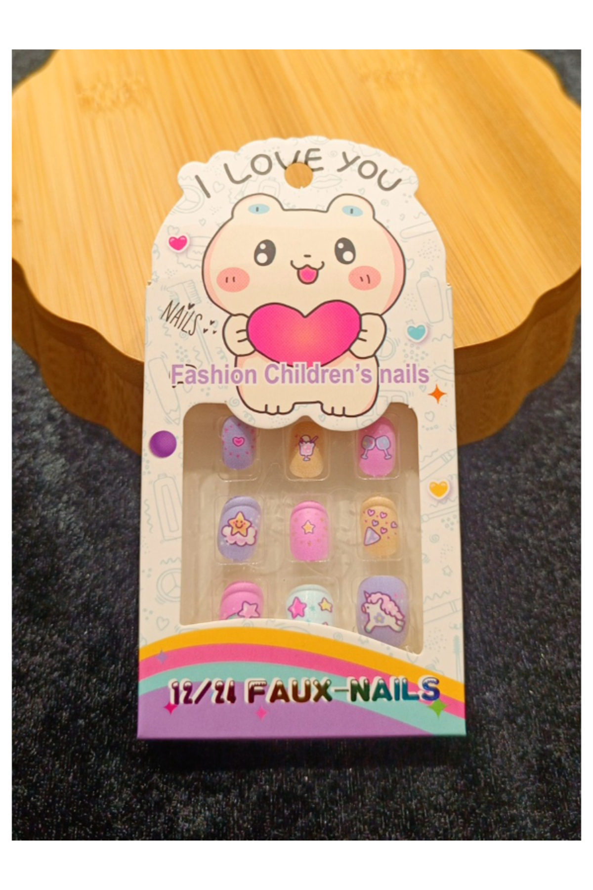 Monalisa Home Lüks Figürlü Çocuk Takma Tırnak