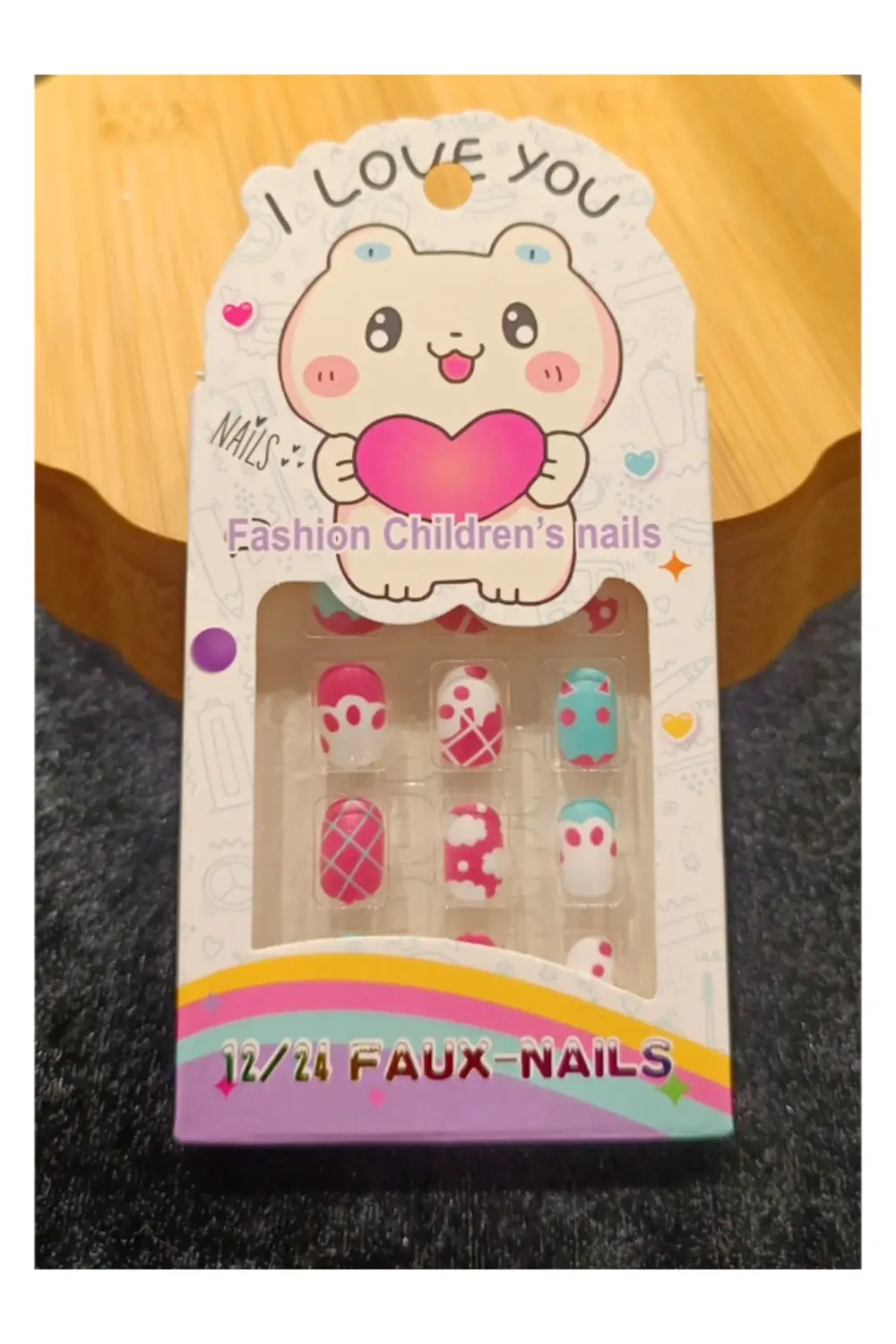 Lüks Figürlü Çocuk Takma Tırnak