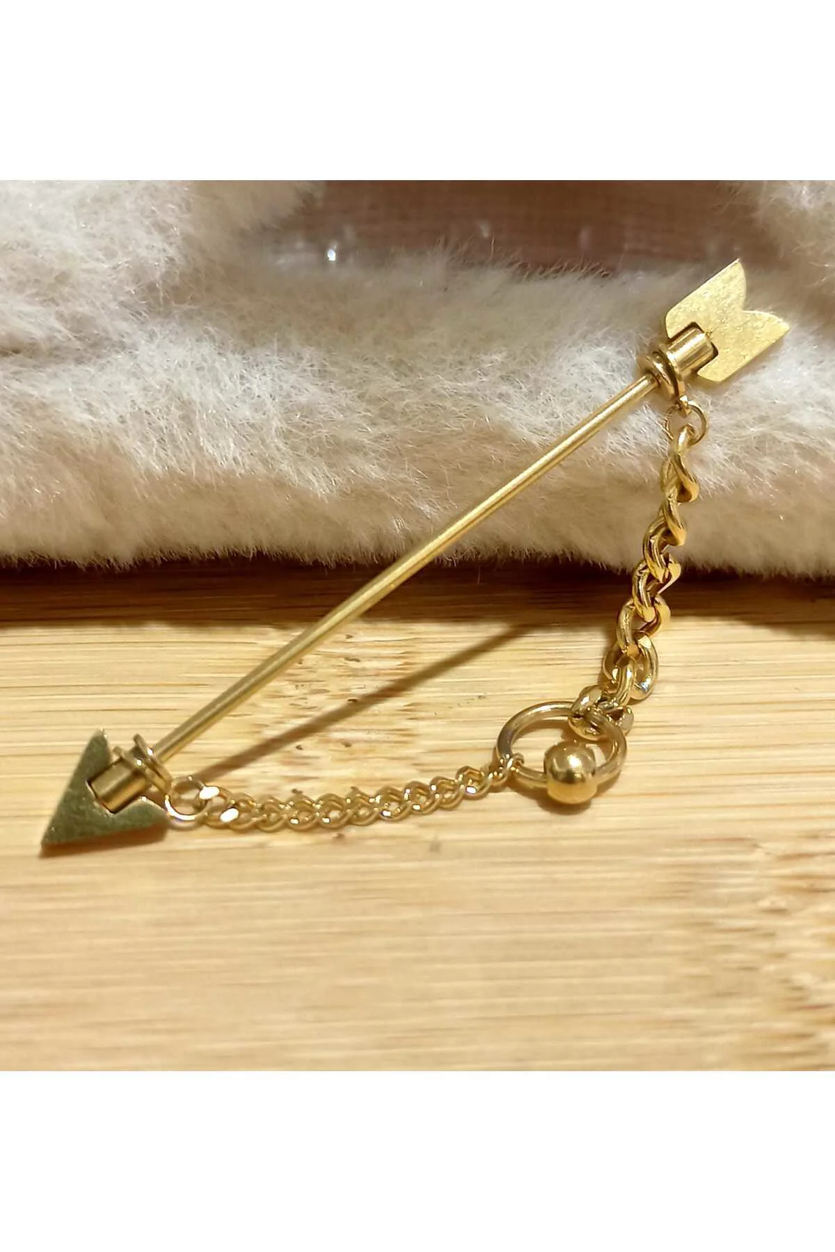Lüks Gold Renk Gösterişli Köprü Piercing
