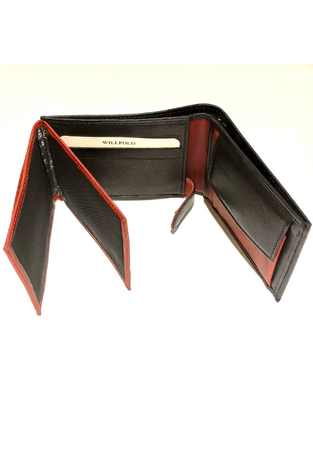 Lüks Gösterişli Bol Bölmeli Çift Renk Cüzdan